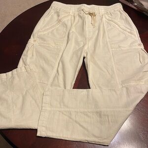 Anthropologie tie waist cargo pants